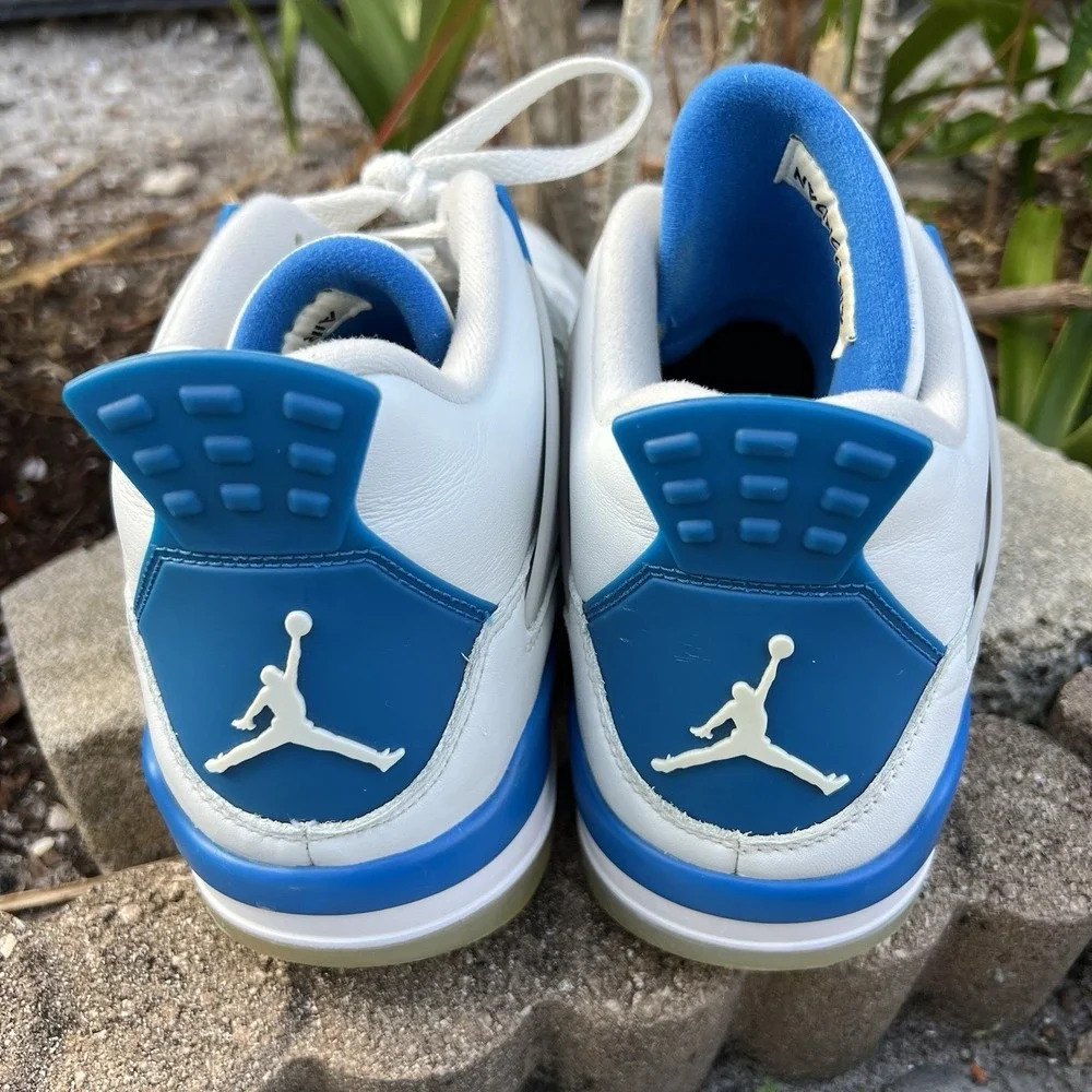 Jordan Air Jordan 4 Golf Cleats Military Blue White CU9981-101